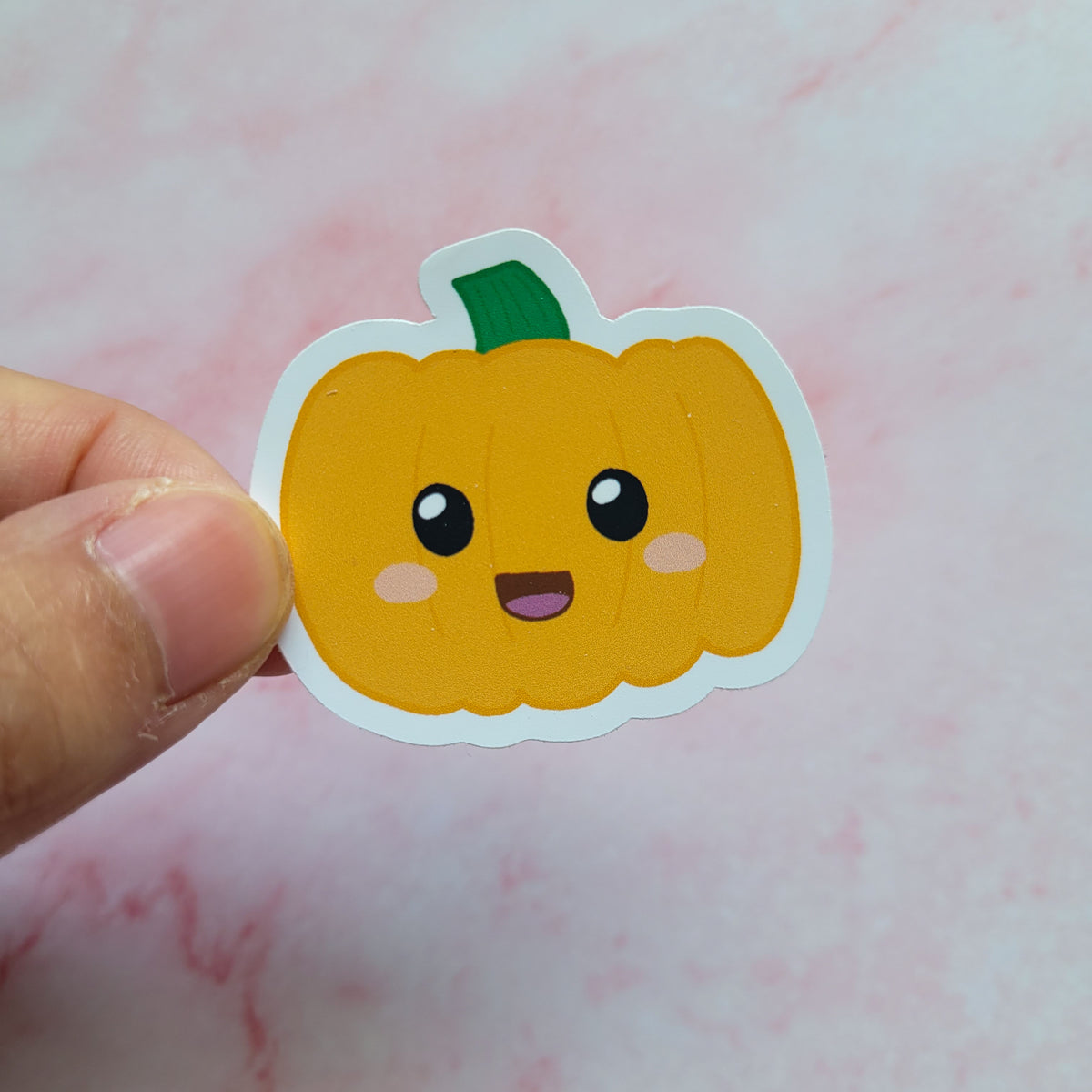 Happy Pumpkin Vinyl Sticker