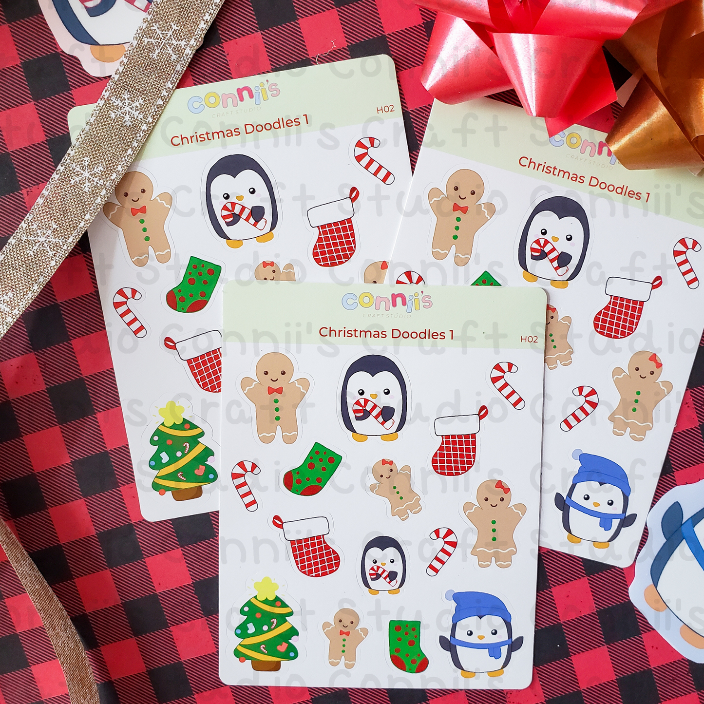 Christmas Doodles Sticker Sheet