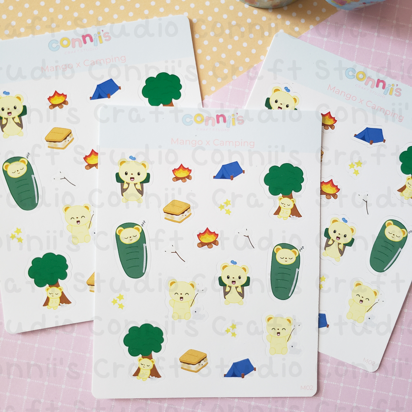 Mango x Camping Sticker Sheet