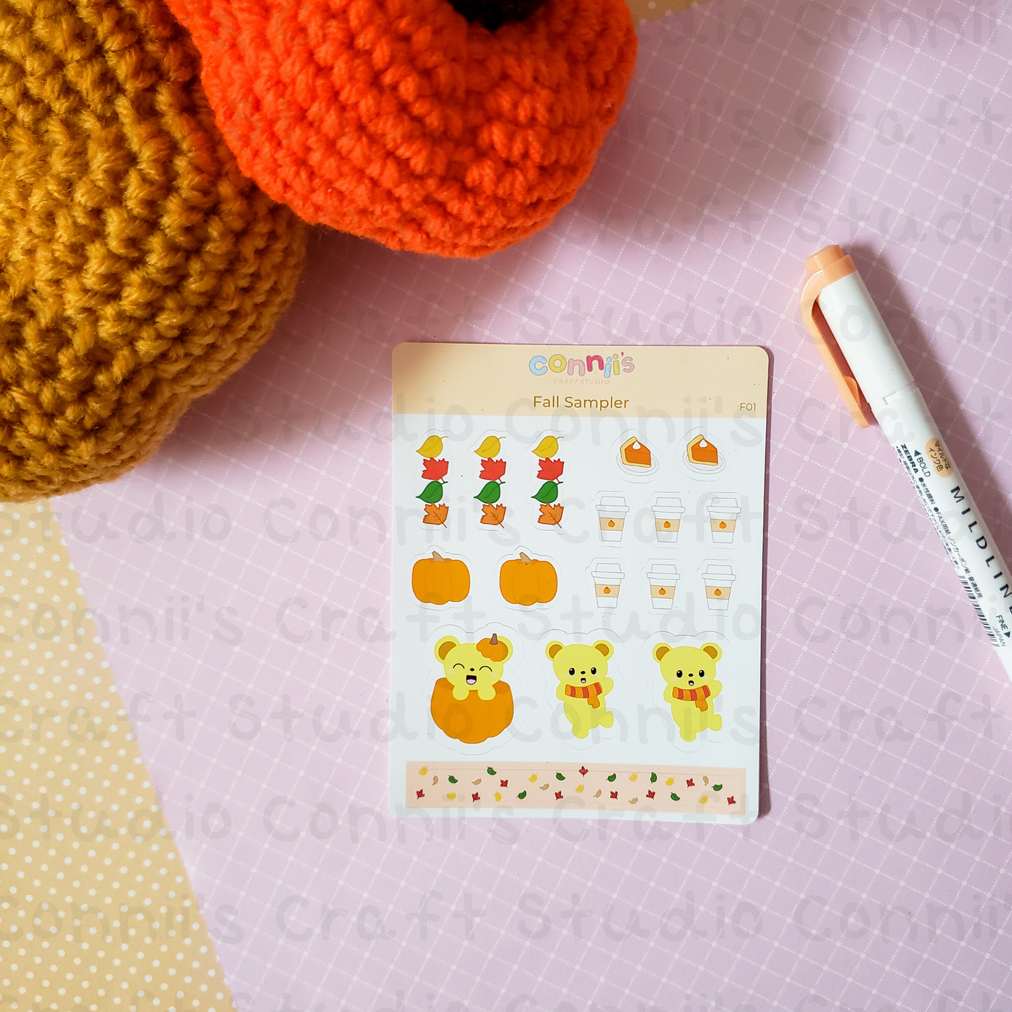 Fall Sampler Sticker Sheet