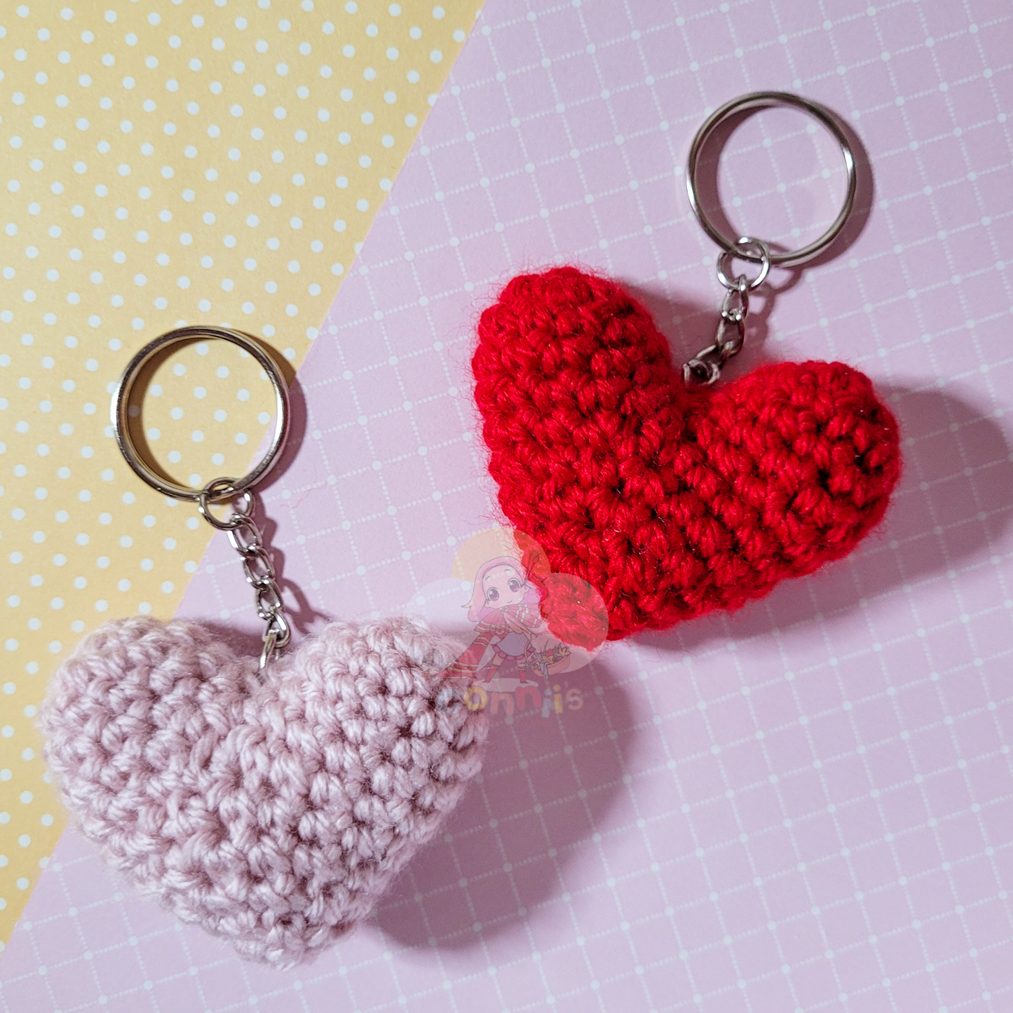 Heart Amigurumi Keychain