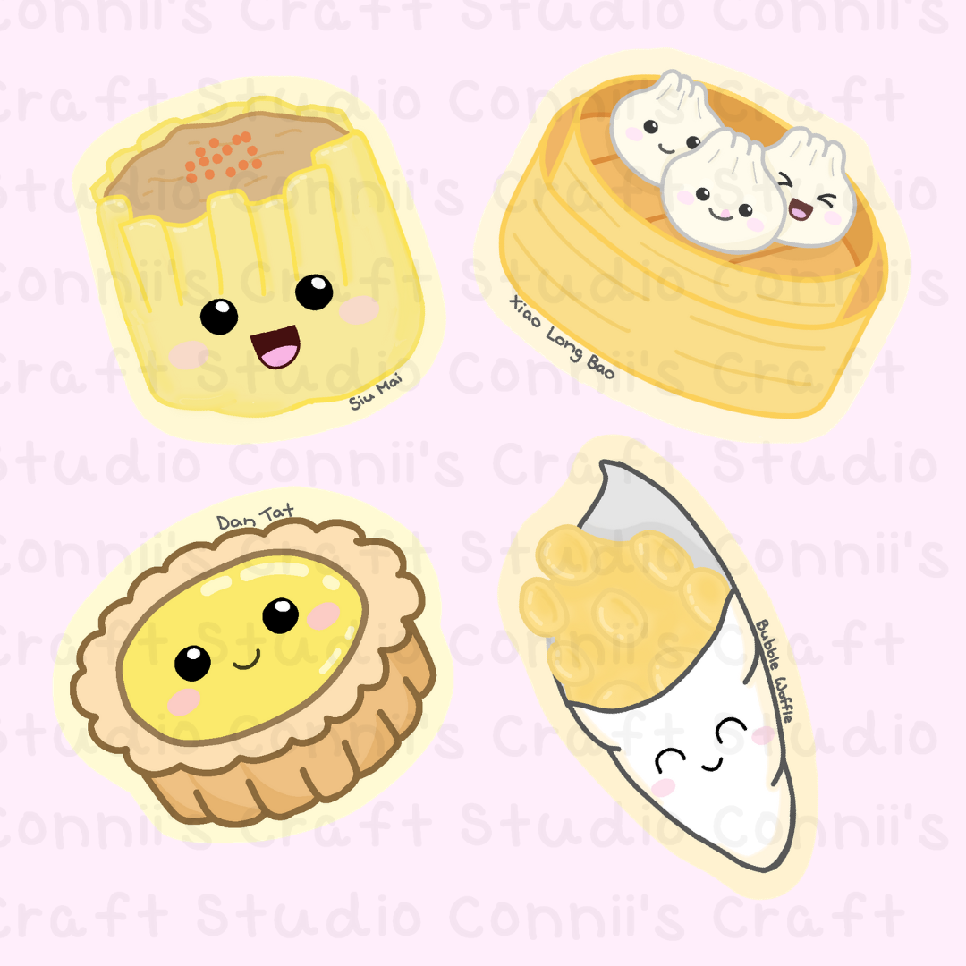 Asian Yummies Sticker Pack (Mix & Match Set of 5)