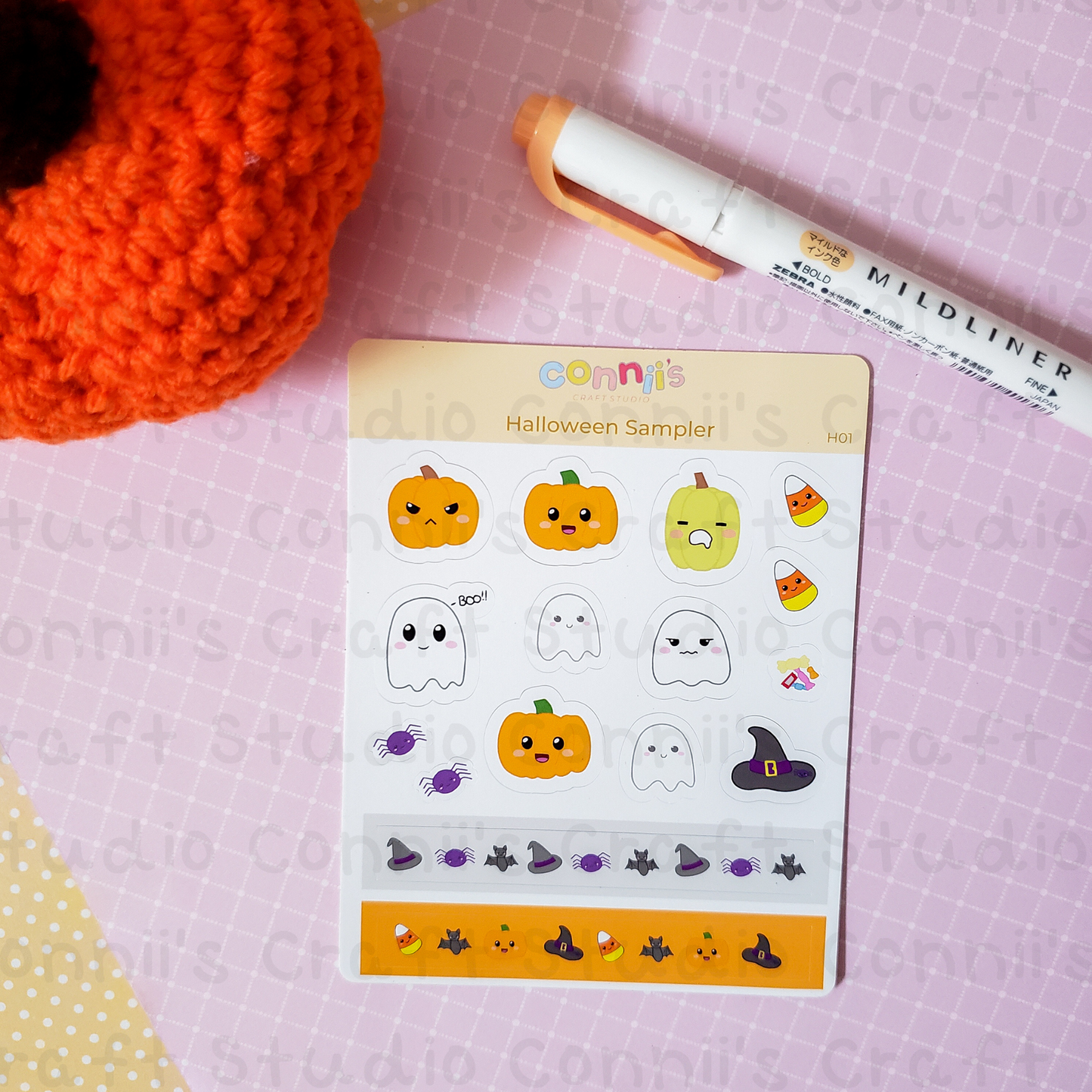 Halloween Sampler Sticker Sheet
