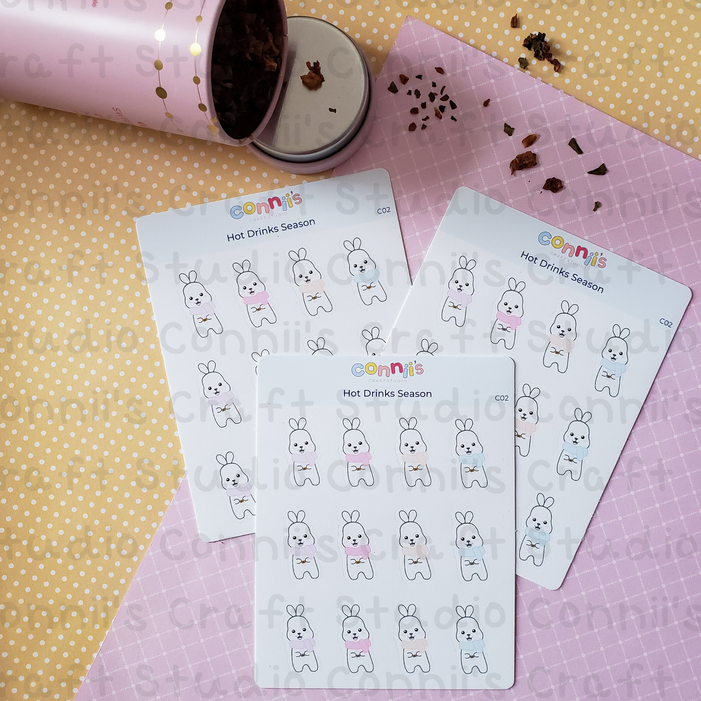 Hot Drinks Season Sticker Sheet