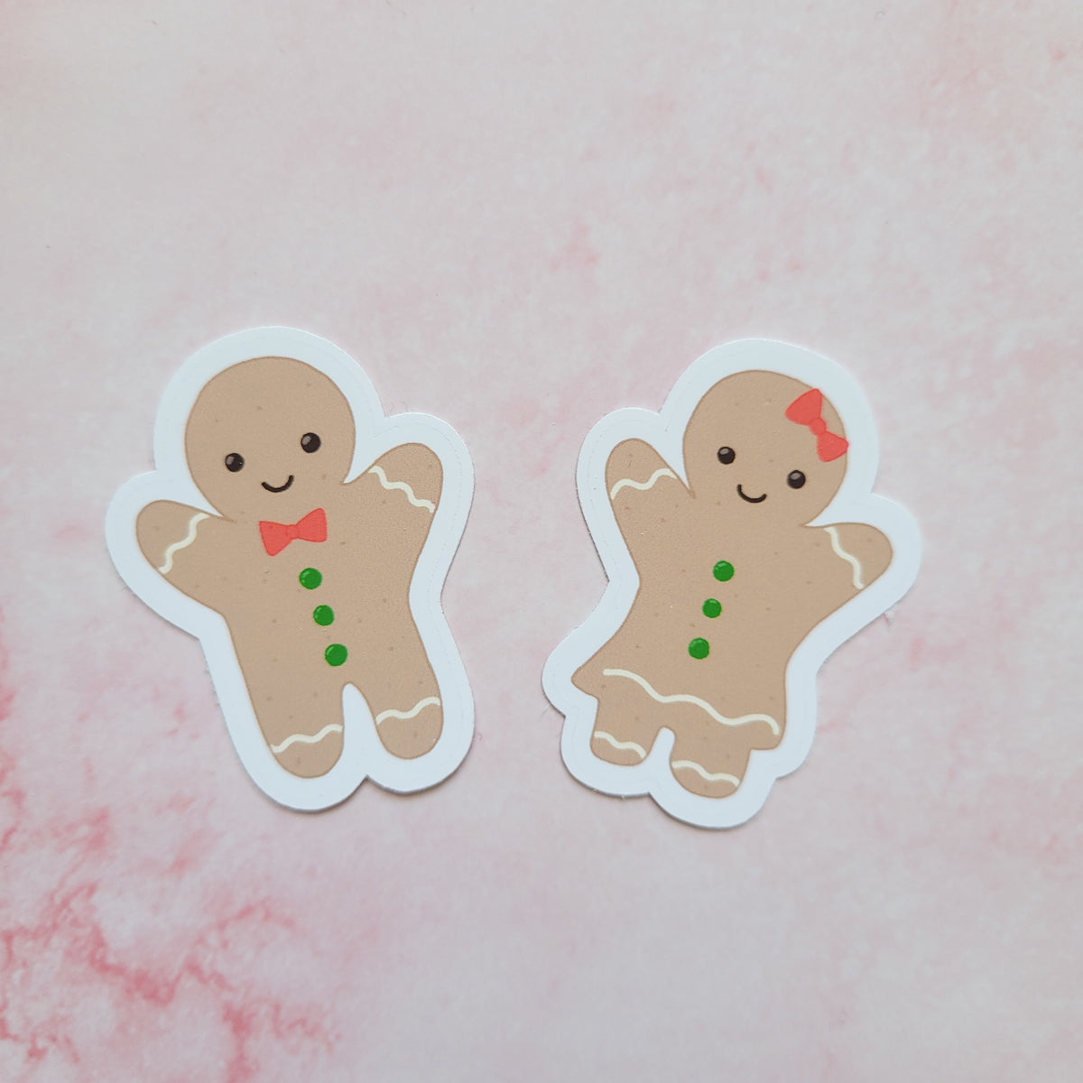 Gingerbread Couple Vinyl Sticker