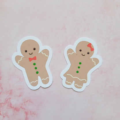 Gingerbread Couple Vinyl Sticker