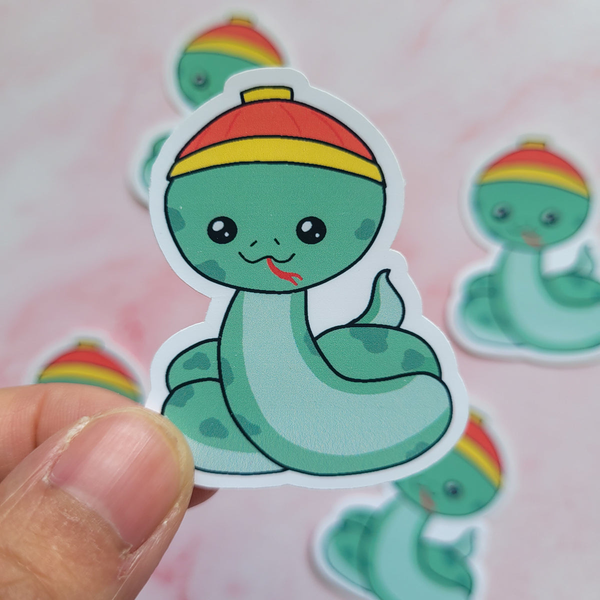 Year of the Snake - Green Snake Vinyl Sticker