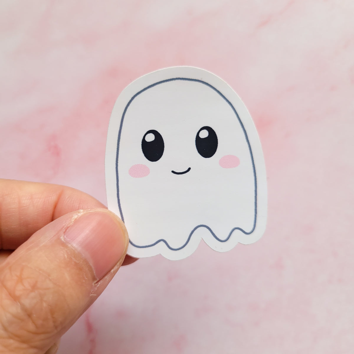 Friendly Ghost Vinyl Sticker