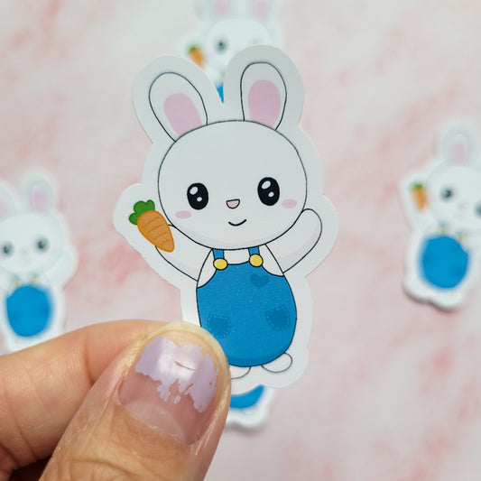 Bun Bun in Overalls Vinyl Sticker