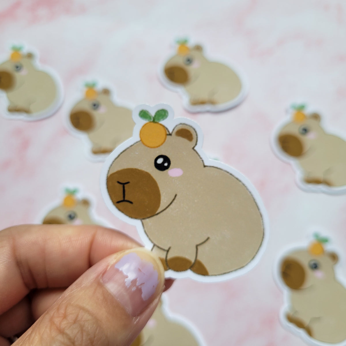 Capybara Vinyl Sticker