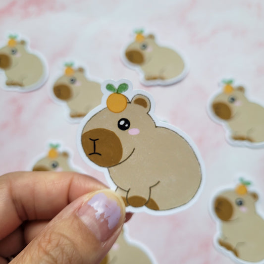 Capybara Vinyl Sticker
